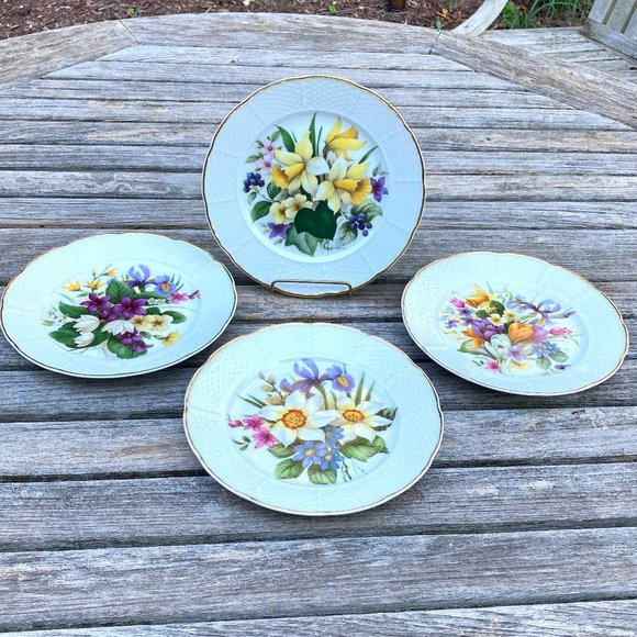 Limoges Other - Dessert Salad Snack Plates - St. Martin Email de Limoges - France